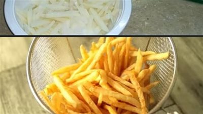 قلي البطاطس 