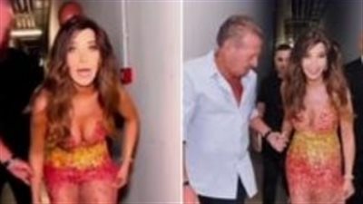 نانسي عجرم في كواليس حفل قبرص