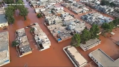 احد الناجين من فيضان درنة